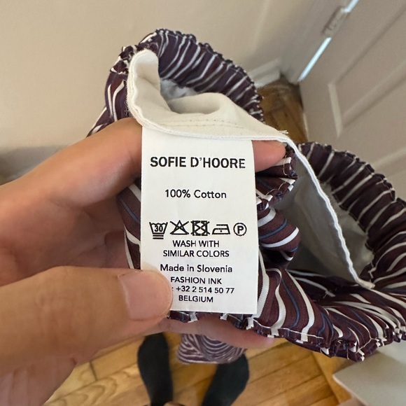 Sofie D’Hoore Striped Purple Pants with Pockets - Picture 5 of 8